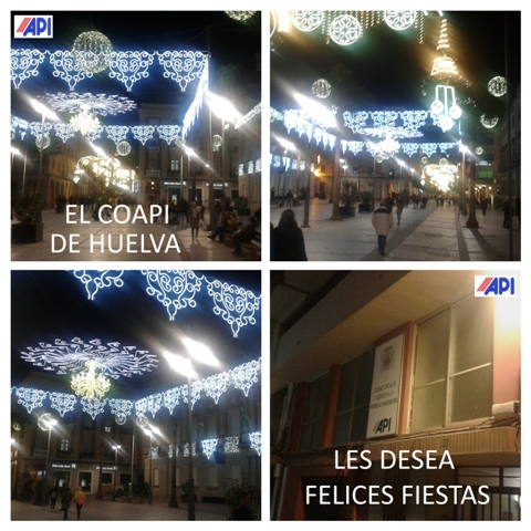 La Junta de Gobierno del COAPI de Huelva les desea feliz Navidad y próspero Año Nuevo